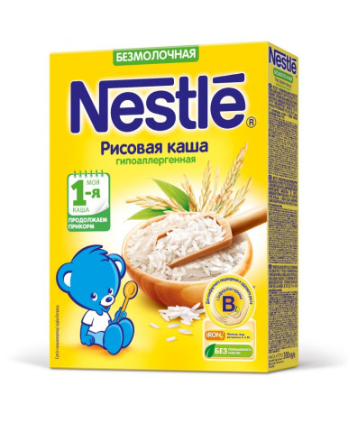 Каша Nestle рисовая гипоаллергенная безмолочная 200г