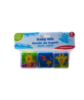 Игрушка для ванны Baby mix пластиковая Кубики (в пвх-пакете)