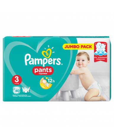 Подгузники-трусики Pampers Pants 3 (6-11кг) 52шт