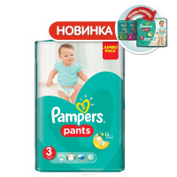 Подгузники-трусики Pampers Pants 3 (6-11кг) 52шт