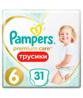 Подгузники-трусики Pampers Premium Care 6 (>15кг) 31шт