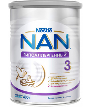 Смесь Nestle NAN 3 гипоаллергенный 400г