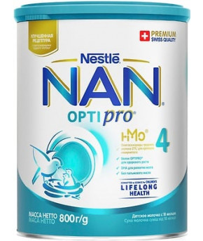 Смесь Nestle NAN 4 OPTIPRO молочная 800г