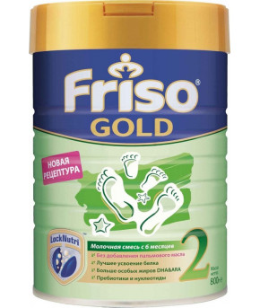 Смесь Friso Gold 2 LockNutri молочная, 800г