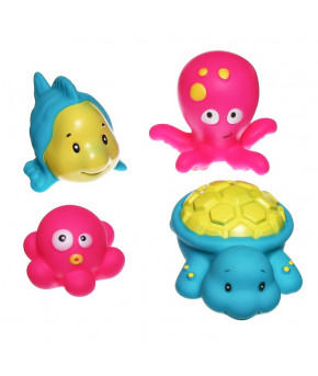Игрушка для ванны Крошка Я Морские друзья 4шт (набор)