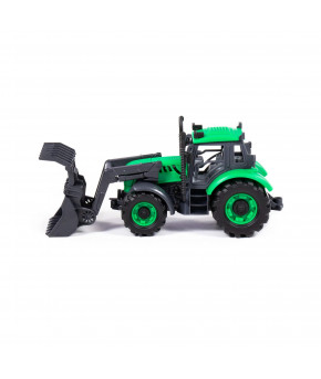 Трактор-погрузчик Полесье Прогресс с/х инерционный зелёный (в коробке)