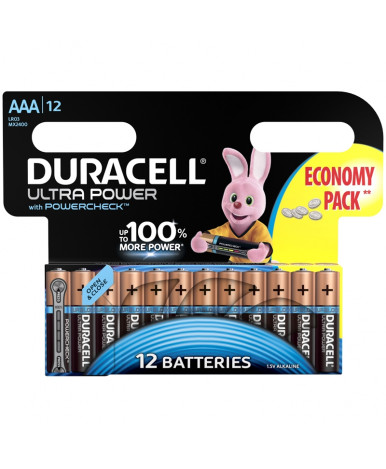 Батарейки Duracell Ultra Power AAА LR03 алкалиновая (12шт) цена за штуку