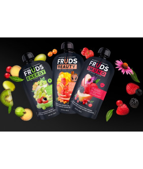 Пюре Smartfood Smoothie Fruids Imuno яблоко, груша, клубника и ежевика 150г