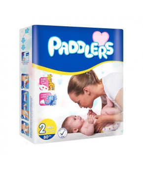 Подгузники Paddlers 2 (3-6кг) 80шт