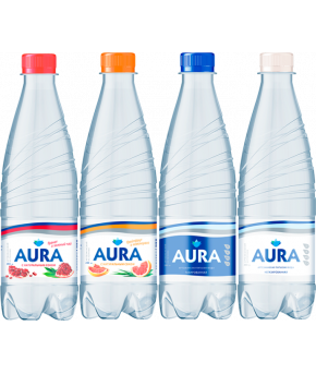 Вода Aura питьевая газированная 1,0л