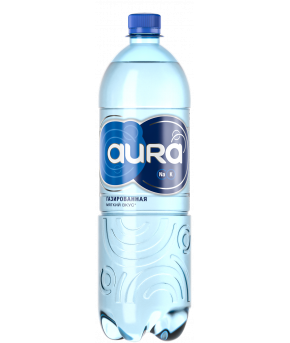 Вода Aura питьевая газированная 1,0л