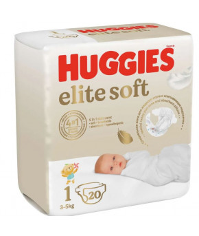 Подгузники Huggies Elite Soft 1 (3-5кг) 20шт