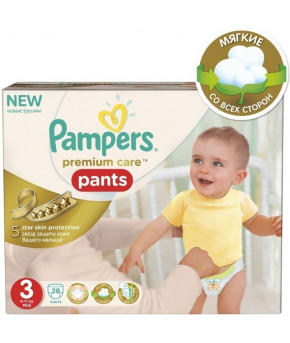 Подгузники-трусики Pampers Premium Care 3 (6-11 kg) 28шт