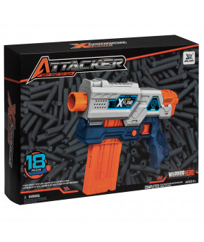 Бластер X-warrior Flame 18-ти зарядный (в коробке)
