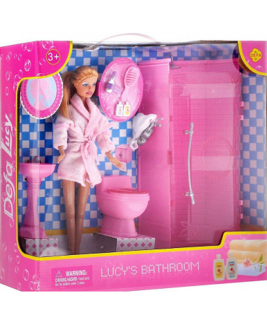 Кукла Defa в ванной комнате 8215