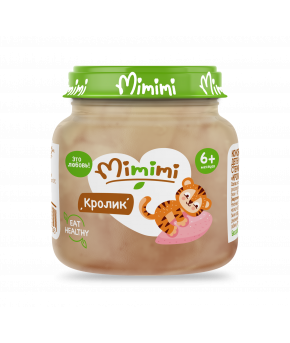 Пюре MiMiMi кролик 80г