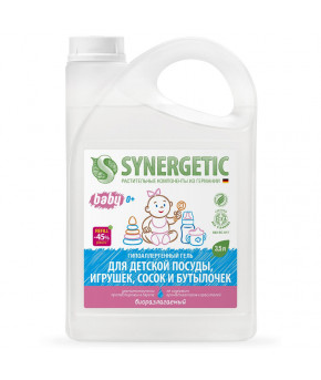 Средство для мытья детской посуды Synergetic биоразлагаемое 3,5л