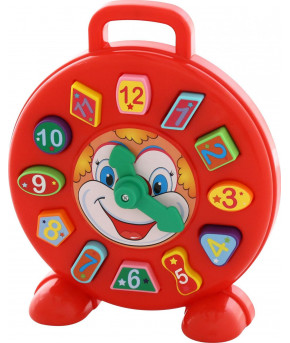 Развивающая игрушка Полесье Часы Клоун (в сеточке)