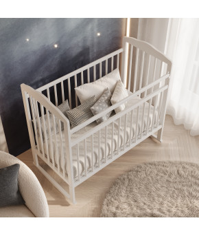 Кровать детская ЗОВ-Мебель Giovanni-2 Comfort 09 со съемным ограждением белый