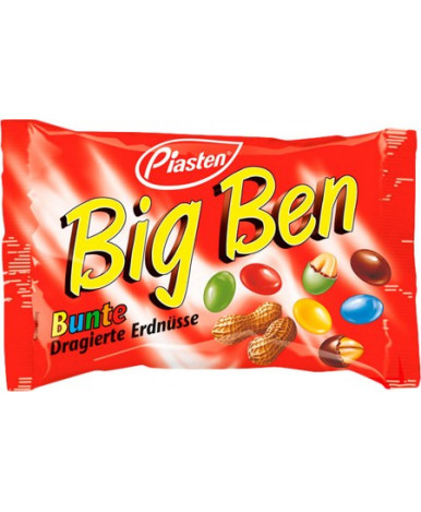 Драже шоколадные Big Ben с арахисом и шоколадом Bunte 100г