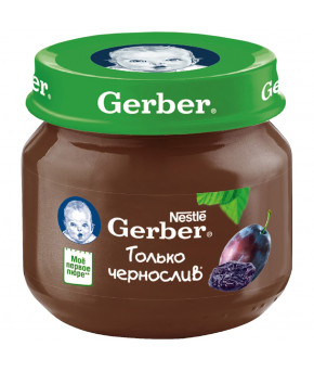 Пюре Gerber чернослив 80г