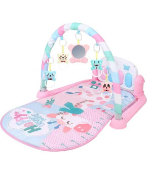 Коврик Labalu С зеркалом прямоугольный розовый (на батарейках)