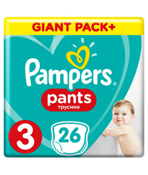 Подгузники-трусики Pampers Pants 3 (6-11кг) 26шт