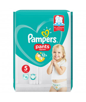 Подгузники-трусики Pampers Pants 5 (12-17кг) 15шт