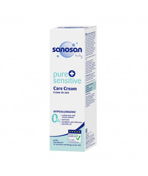 Крем для ухода Sanosan Pure+Sensitive за чувствительной кожей 100мл