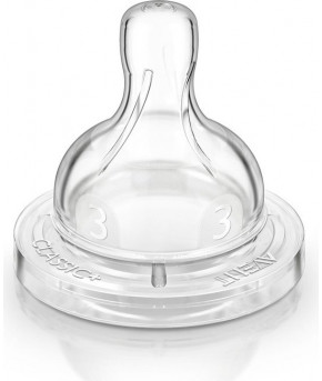 Соска Avent Classic+ силиконовая средний поток 3+мес (цена за штуку)