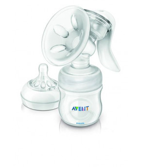 Молокоотсос ручной Avent Natural с бутылочкой 125мл