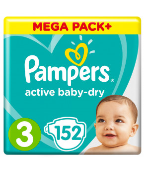 Подгузники Pampers Active Baby 3 (6-10кг) 152шт