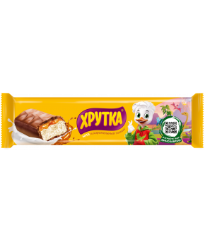 Батончик глазированный Хрутка Нуга и карамельный топинг 27г