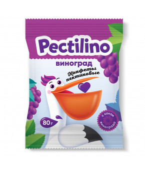 Конфеты Pectilino пектиновые с соком винограда 80г 