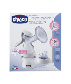 Молокоотсос ручной Chicco Natural Feeling с бутылочкой 150мл 