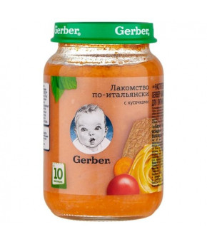 Пюре Gerber лакомство по-итальянски 190г