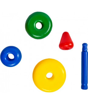 Развивающая пирамидка Десятое королевство Пирамидка Малышок-6К (в сеточке)