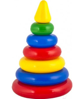 Развивающая пирамидка Десятое королевство Пирамидка Малышок-6К (в сеточке)