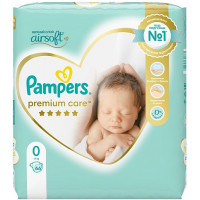 Подгузники Pampers Premium Care 0 (<3кг) 66шт