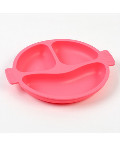 Набор для кормления Крошка Я Basic силиконовый розовый 6пр Набор для кормления Крошка Я Basic силиконовый розовый 6пр