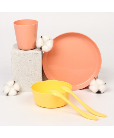 Набор для кормления Lalababy Follow Me розовый 5пр Набор для кормления Lalababy Follow Me розовый 5пр