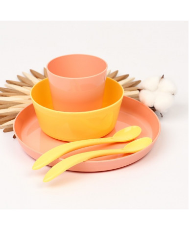 Набор для кормления Lalababy Follow Me розовый 5пр Набор для кормления Lalababy Follow Me розовый 5пр