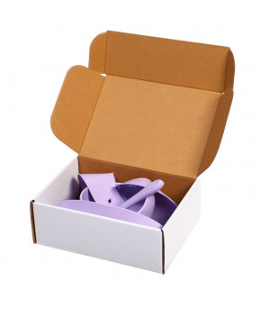 Набор для кормления Крошка Я силиконовый пурпурный 3шт