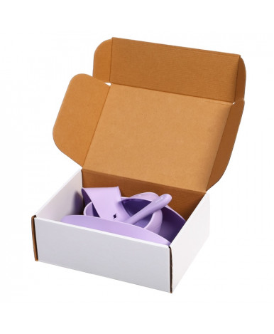 Набор для кормления Крошка Я силиконовый пурпурный 3шт Набор для кормления Крошка Я силиконовый пурпурный 3шт