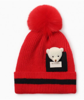 Шапка детская MINAKU красный р-р 48-50