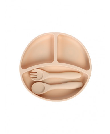 Набор для кормления Крошка Я Premium силиконовый бежевый 7шт Набор для кормления Крошка Я Premium силиконовый бежевый 7шт