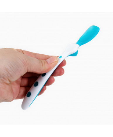 Набор ложек Mum&Baby термочувствительные розовый/бирюза 17см 2шт 5+ Набор ложек Mum&Baby термочувствительные розовый/бирюза 17см 2шт 5+