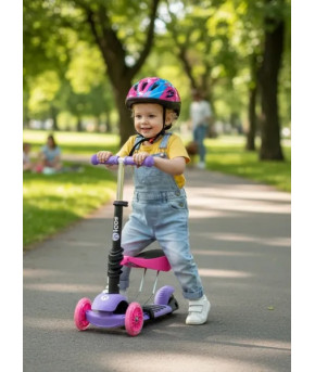 Самокат Ricos Joy Purple/Pink