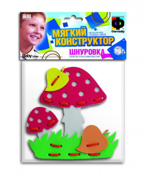 Развивающая игра-шнуровка Мухоморы