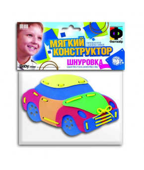 Развивающая игра-шнуровка Машина